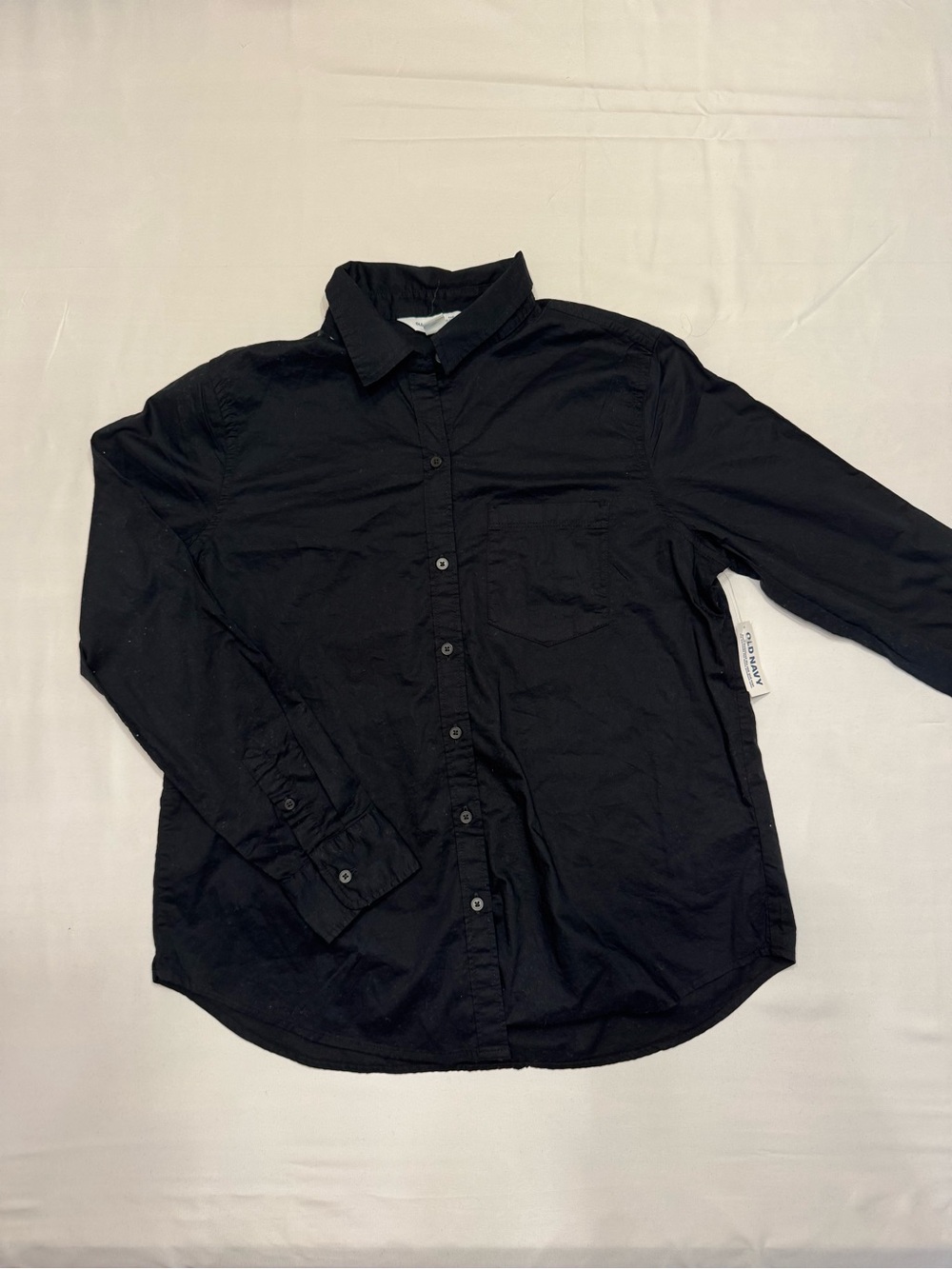 Old Navy Black Women's Button-Down Shirt